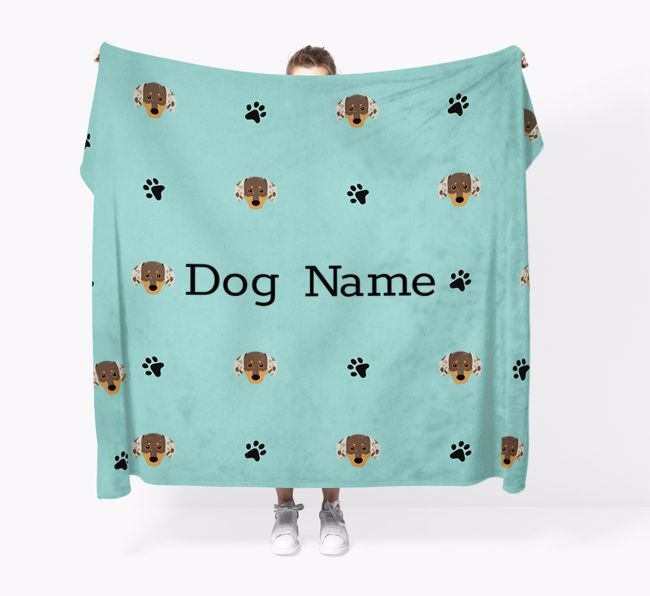 'Paw Pattern' - Personalized {breedFullName} Blanket